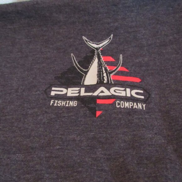 Pelagic Fishing Company Dark Gray Long Sleeve T-Shirt Size XXL Excellent Cond. - Picture 5 of 8
